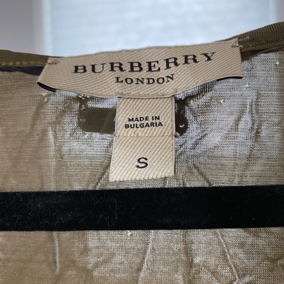 Burberry London Olive Viscose Tank xs/s - Picture 3 of 5